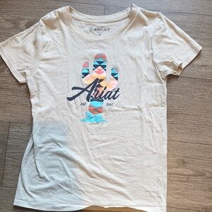 Ariat Cream Short Sleeve Tee Casual Comfort